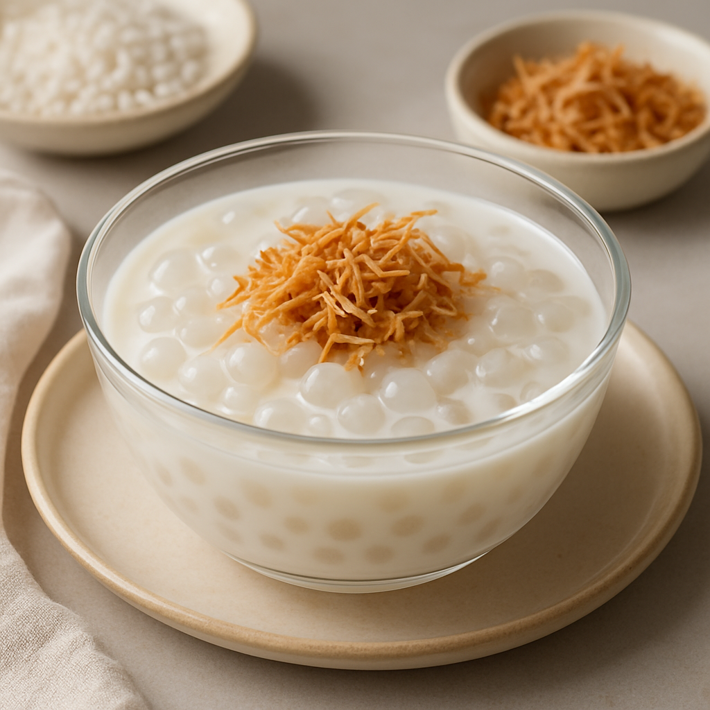 Vietnamese Tapioca Pearl Coconut Dessert (Chè Nước Dừa)