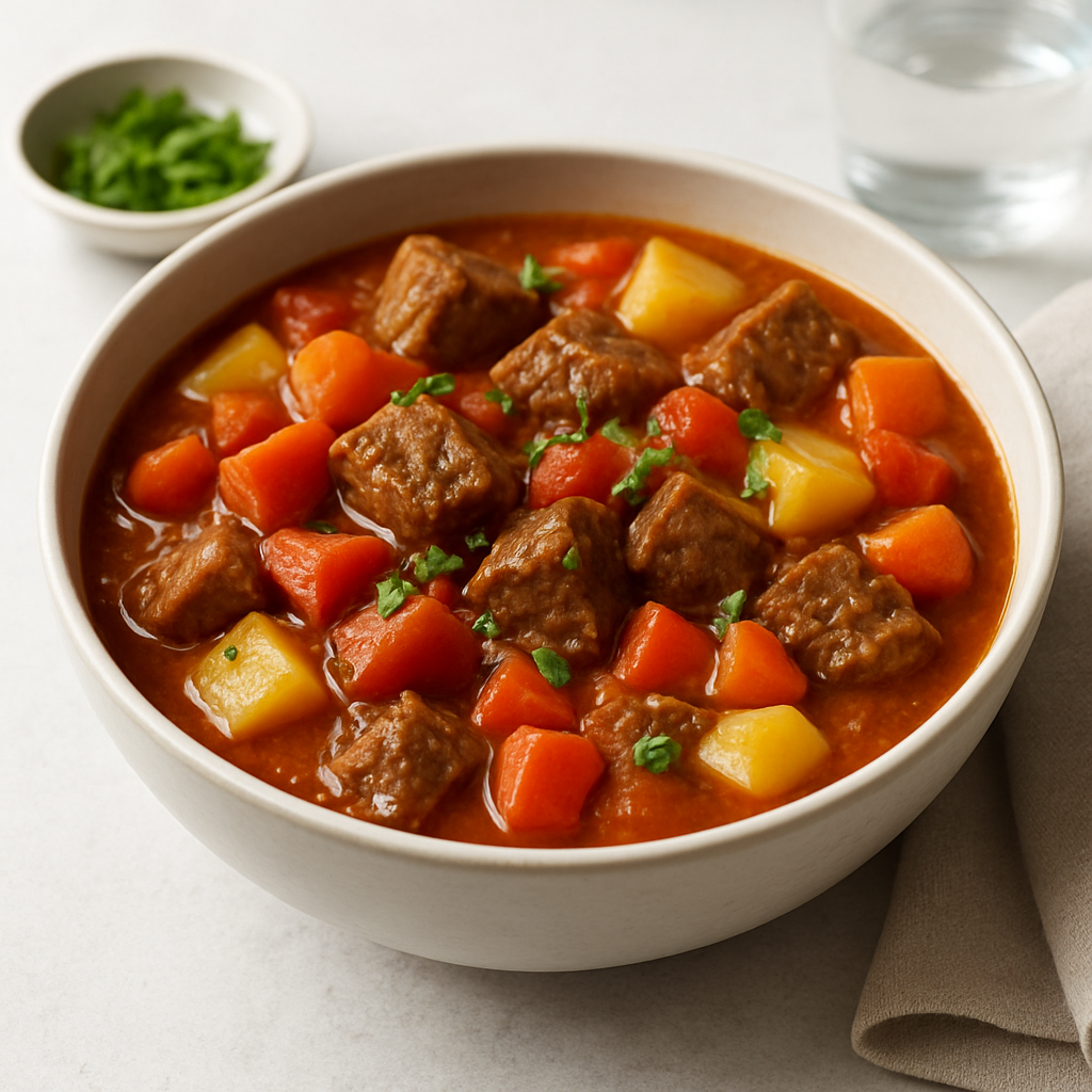 Halal Meat and Vegetable Stew