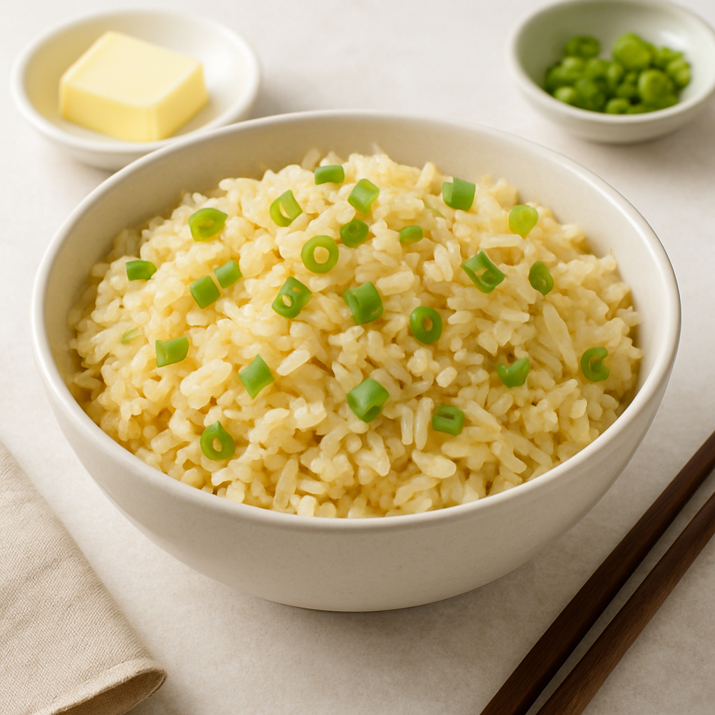 Easy rice, butter, onion chinese