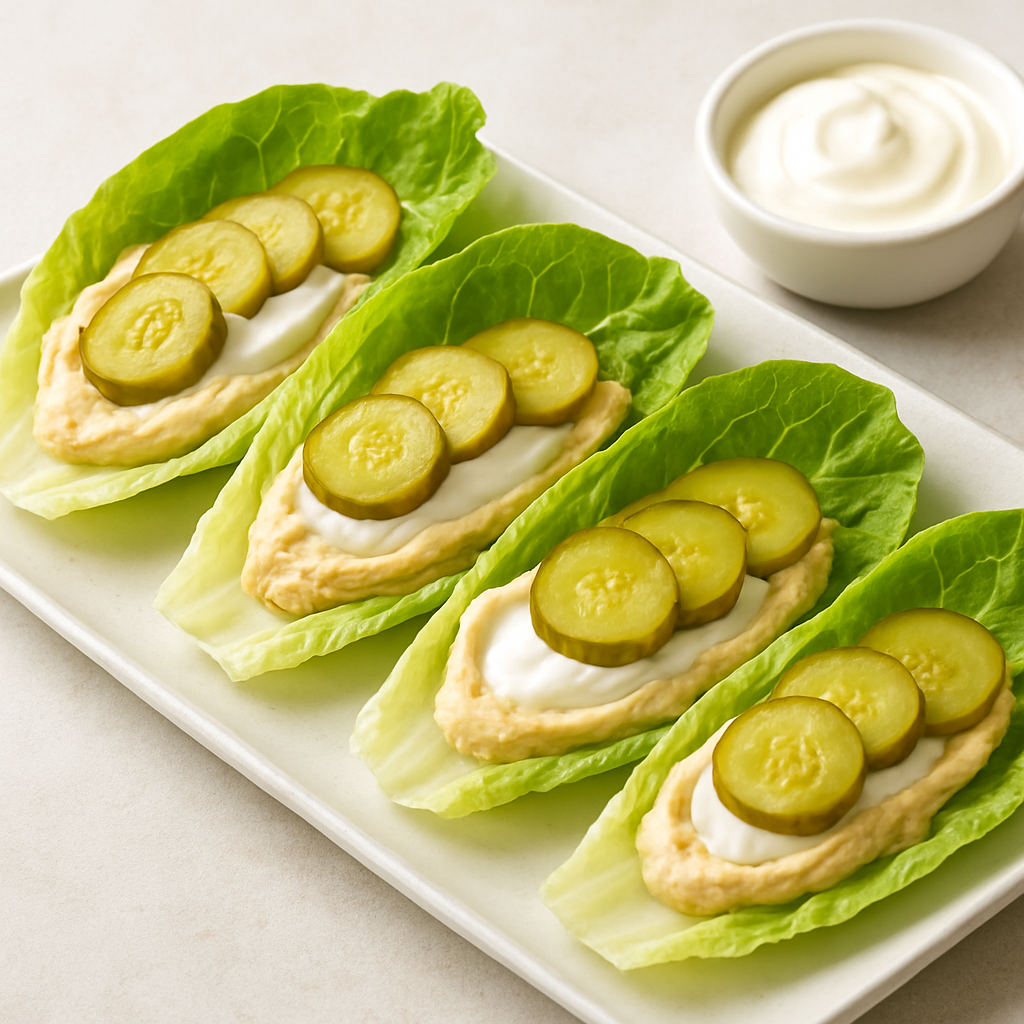 Thai-Inspired Yogurt Lettuce Wrap with Hummus