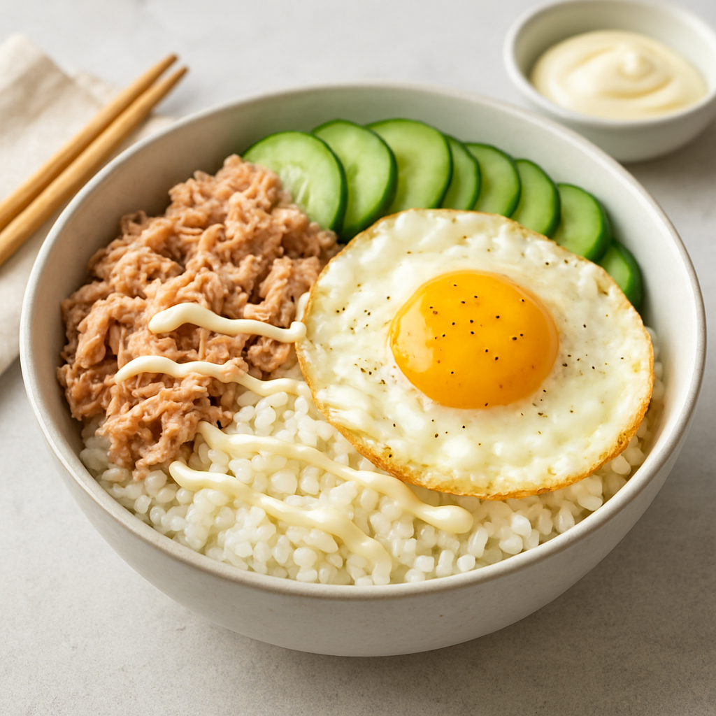 Fusion Tuna & Egg Rice Bowl
