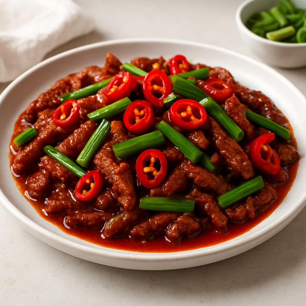 Spicy Korean Beef with Green Onion