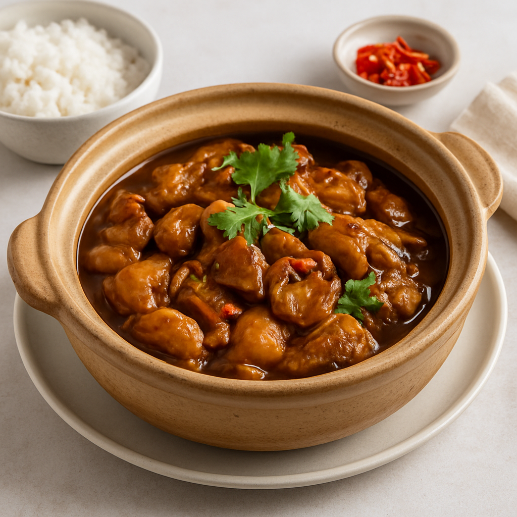 Vietnamese Clay Pot Braised Lion's Mane Mushroom