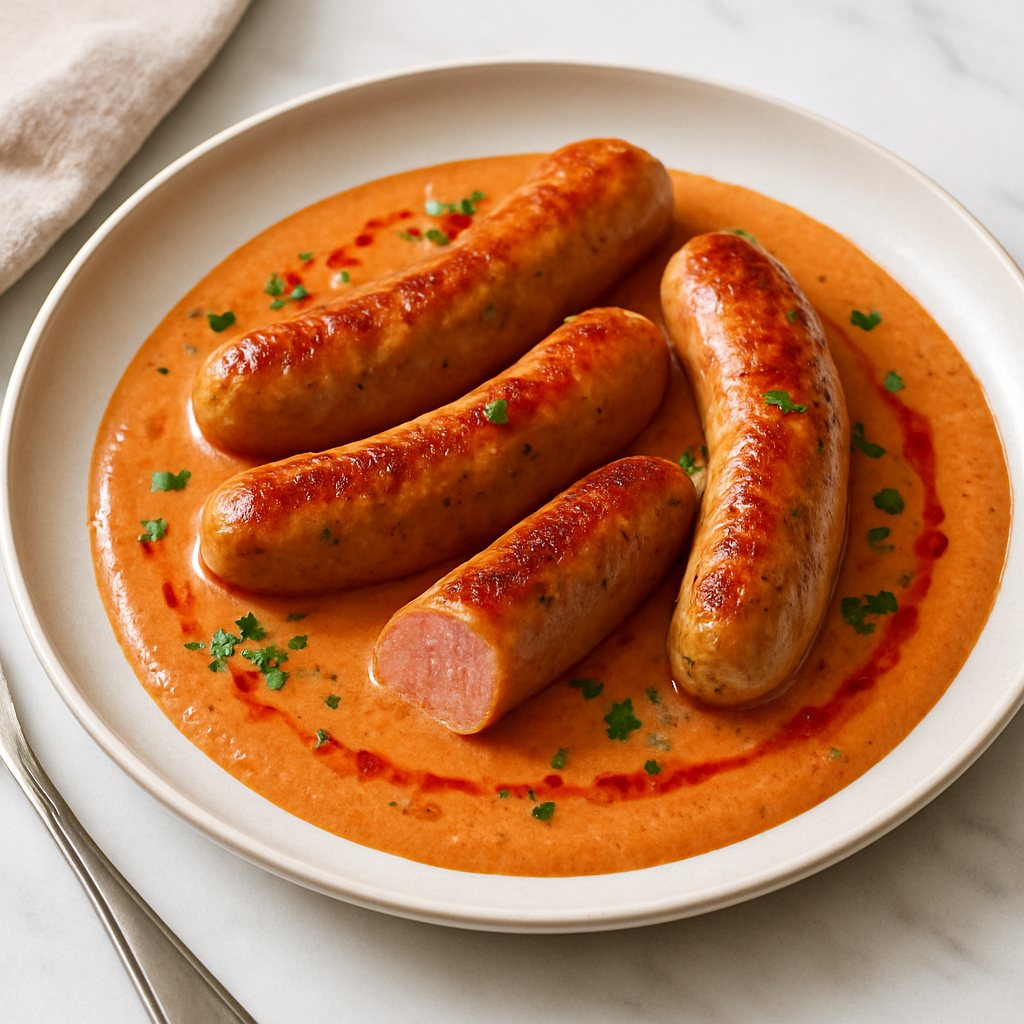 Vienna-Style Wiener Schnitzel with Tomato Cream Reduction & Paprika Oil