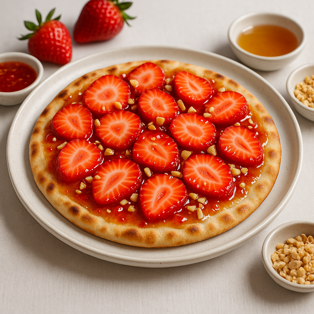 Thai Sweet Chili Strawberry Pizza