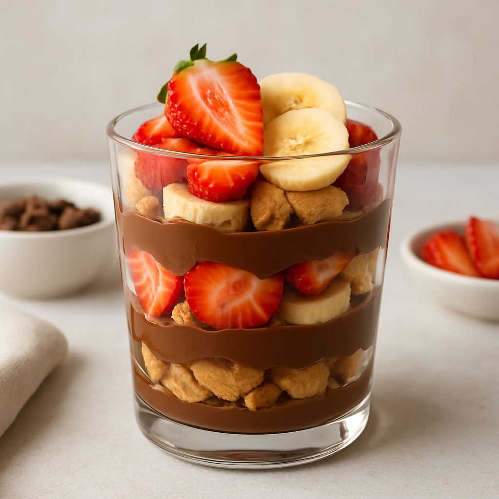 Korean-Style Sweet Treat Parfait with Dubai Chocolate