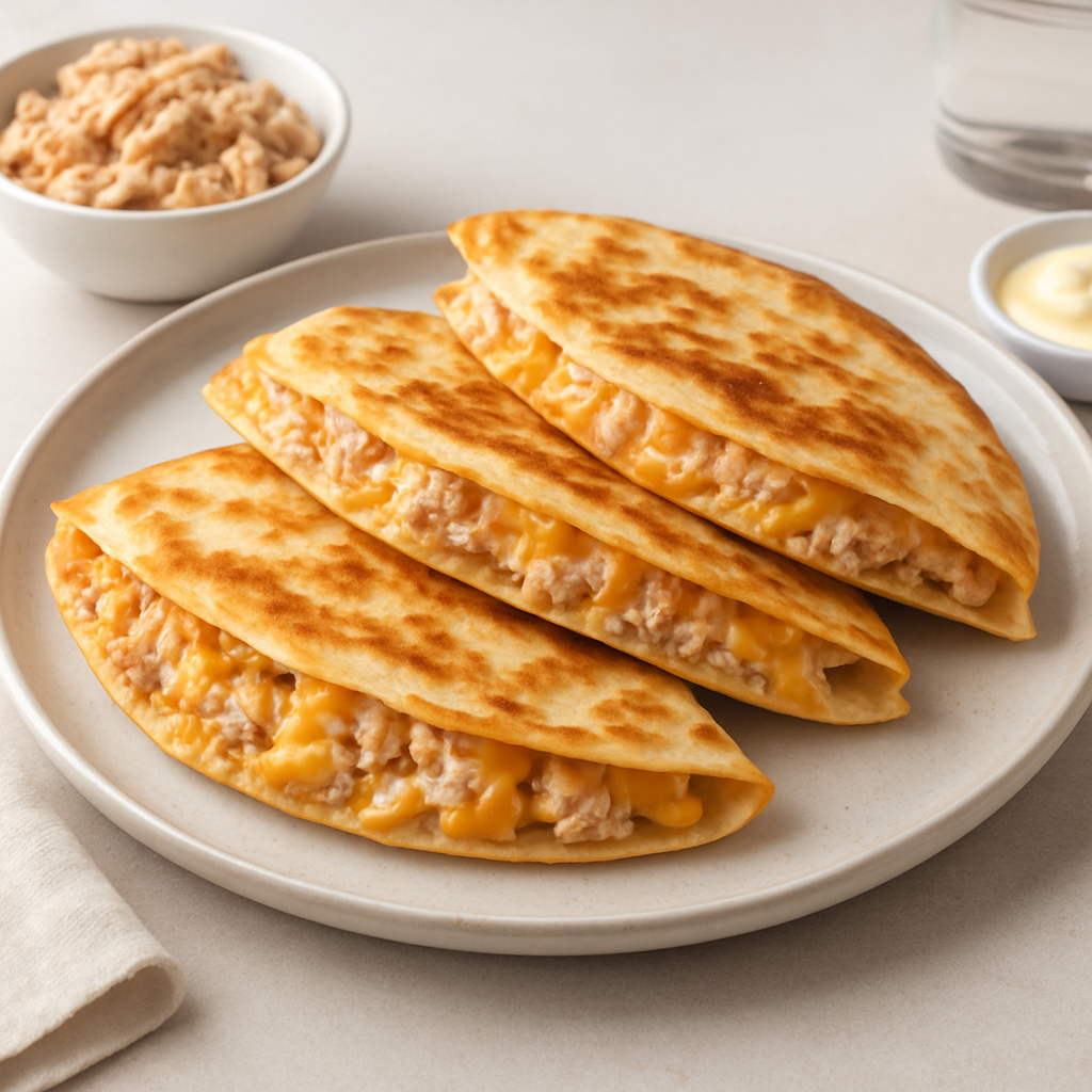 Easy Tuna Melt Quesadillas