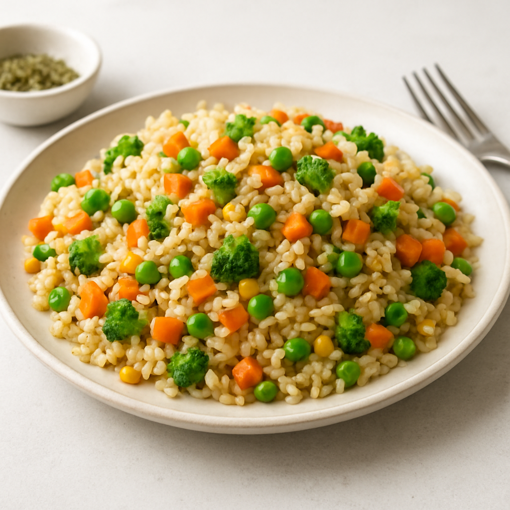 Italian-Chinese Fusion Vegetable Fried Rice