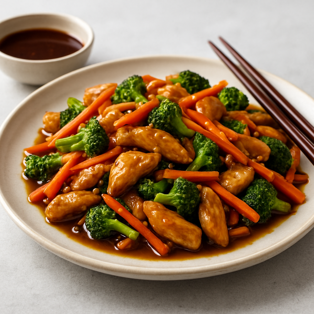 Halal Chicken Stir-Fry with Vegetables