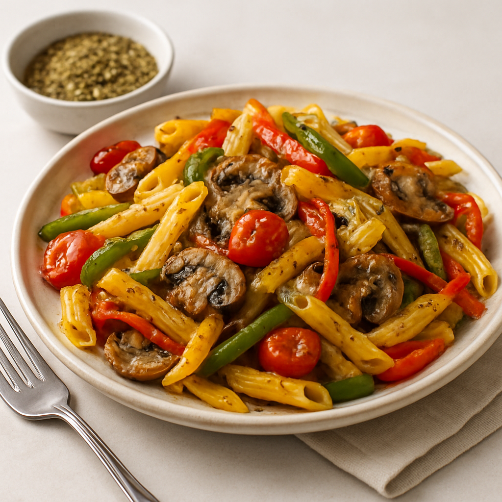 Za'atar Stir-Fried Pasta with Five-Spice Vegetables