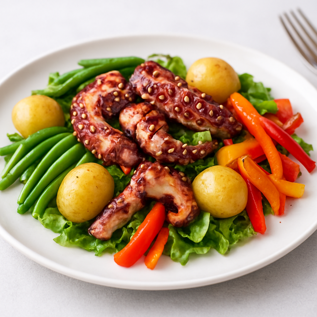 Salade Niçoise with Grilled Octopus