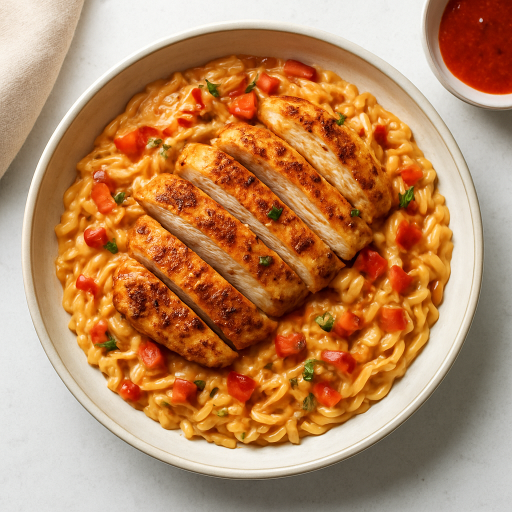 Pan-Seared Chicken with Creamy Peri Peri Pasta