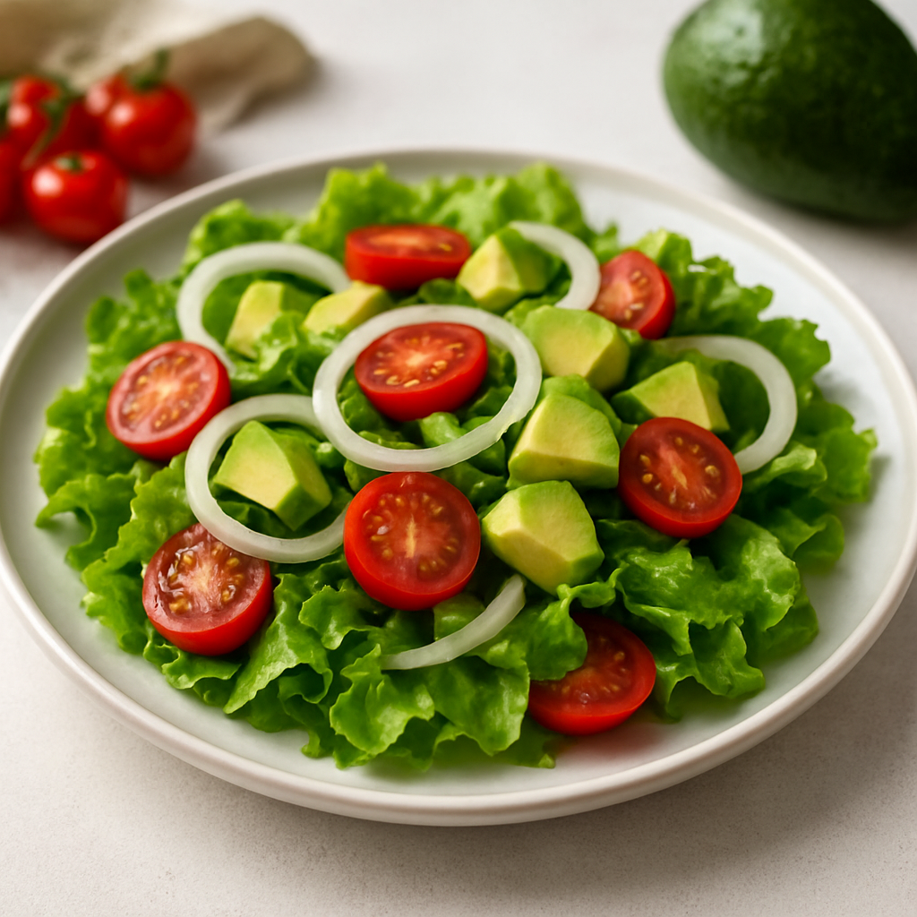 Easy cebola, alface, tomate cherry International