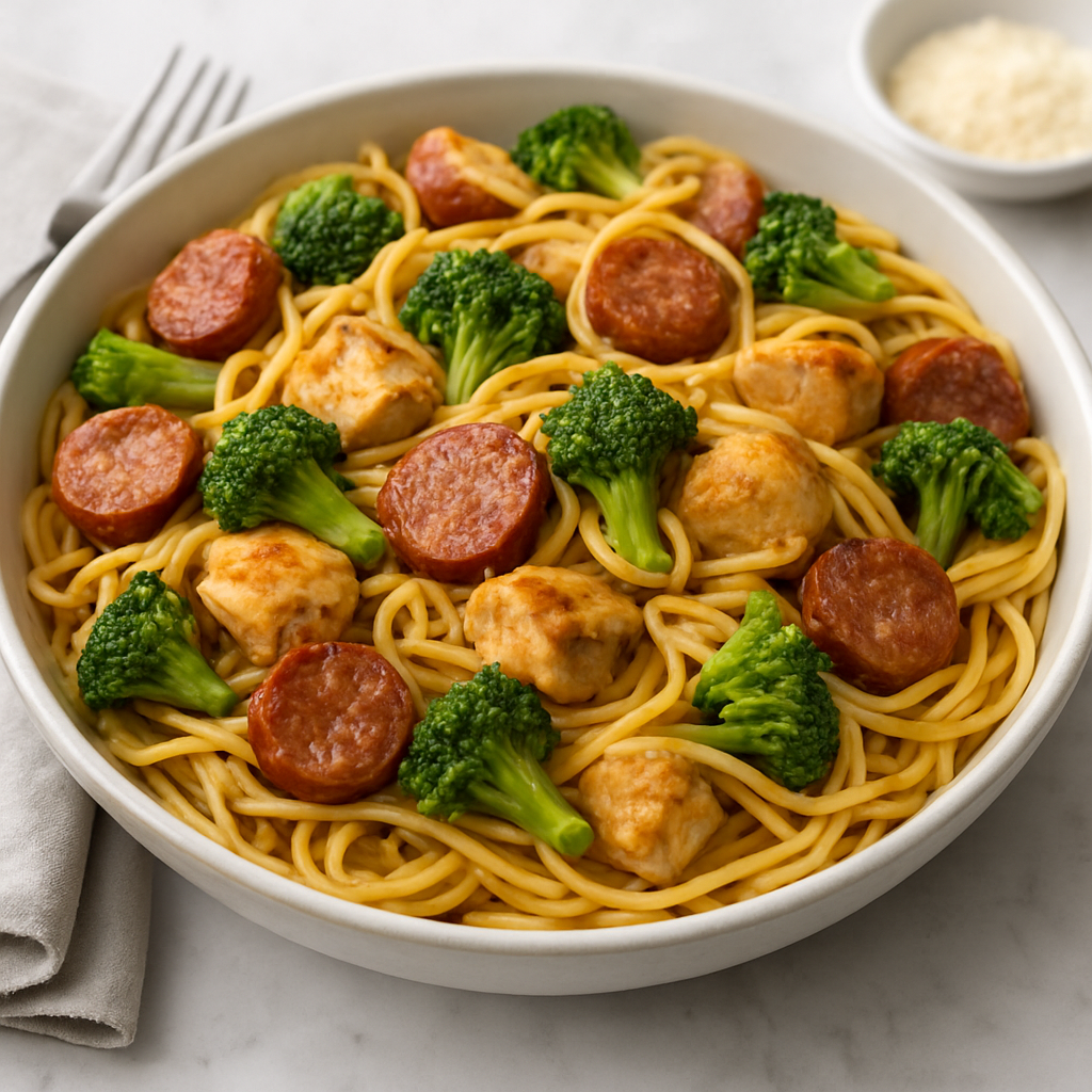 One-Pan Chicken and Sausage Pasta