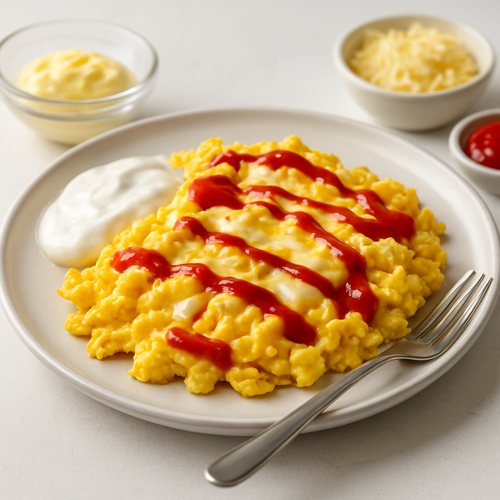 Easy eggs, butter, yogurt french + japanese + american + chinese + italian + spanish Fusion