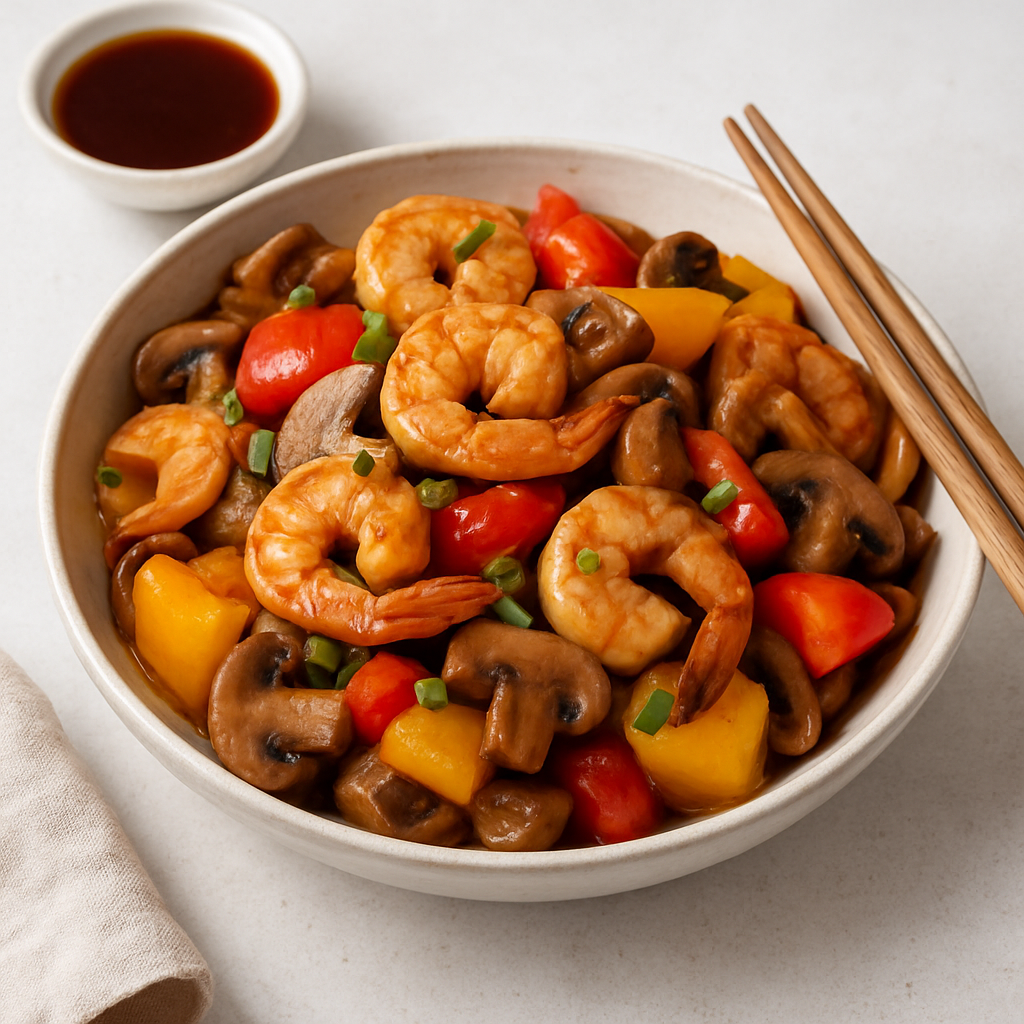 Thai Shrimp and Mushroom Stir-Fry