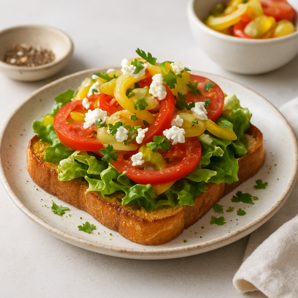 Greek Village Bread Salad with Pickled Vegetables