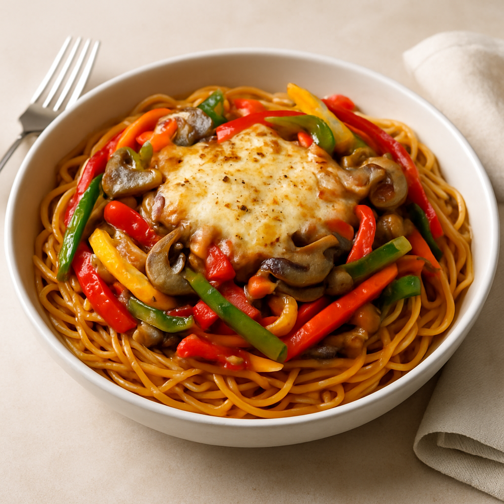 Global Harmony Spaghetti: A 14-Cuisine Fusion Bowl