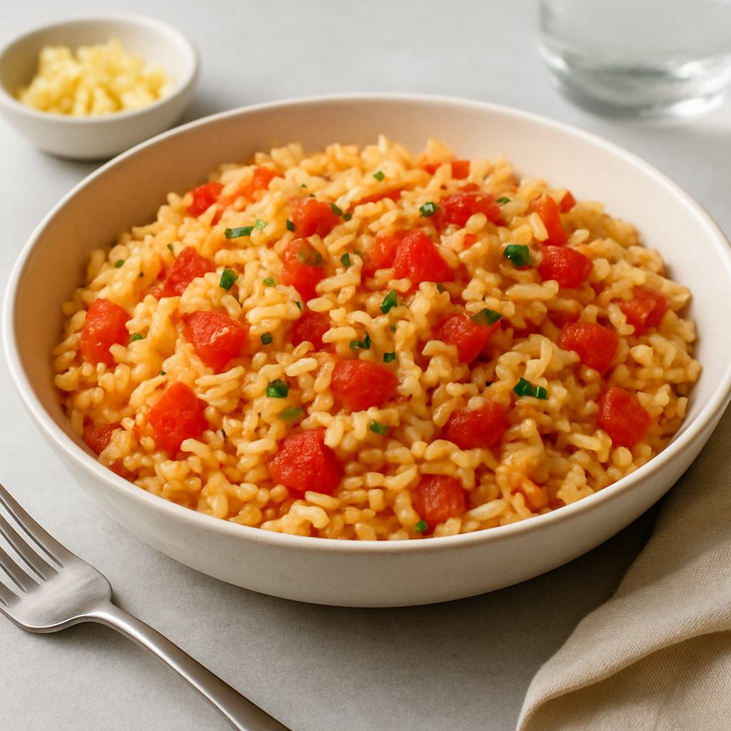 Simple Garlic Tomato Rice