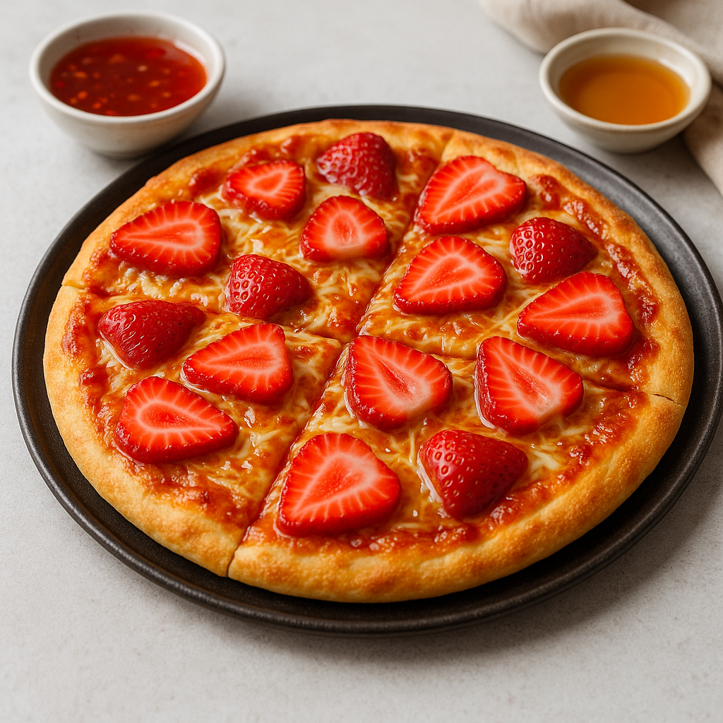 Thai Sweet Chili Strawberry Pizza