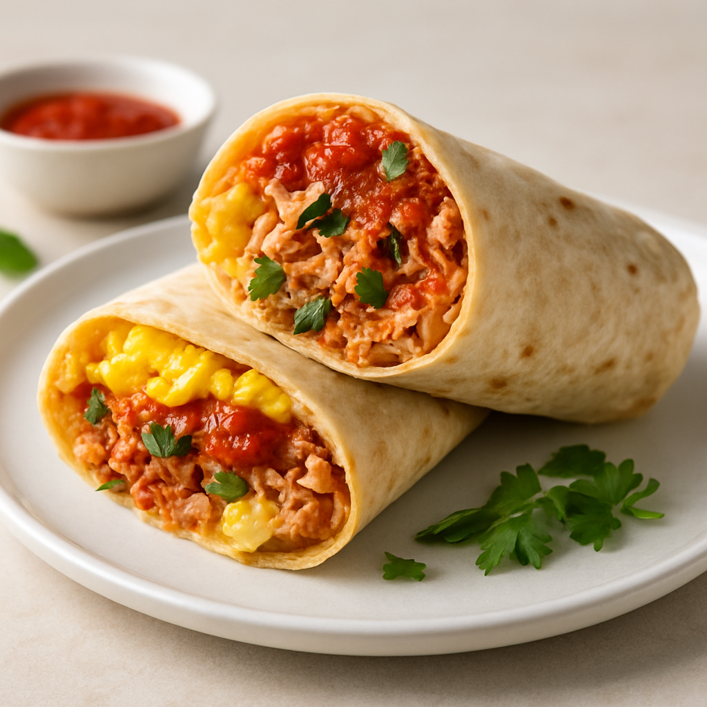 Global Fusion Tuna Wrap with Spiced Cream Potato