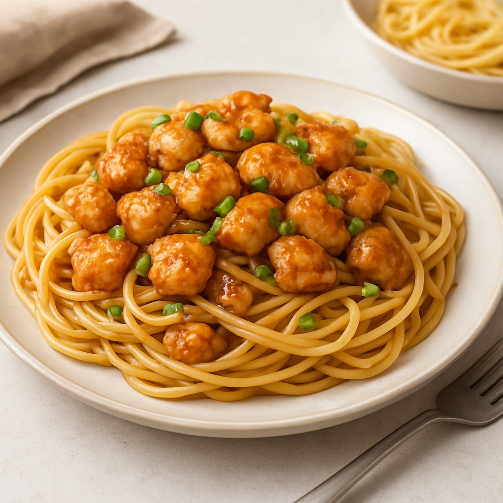Garlic Teriyaki Chicken Pasta