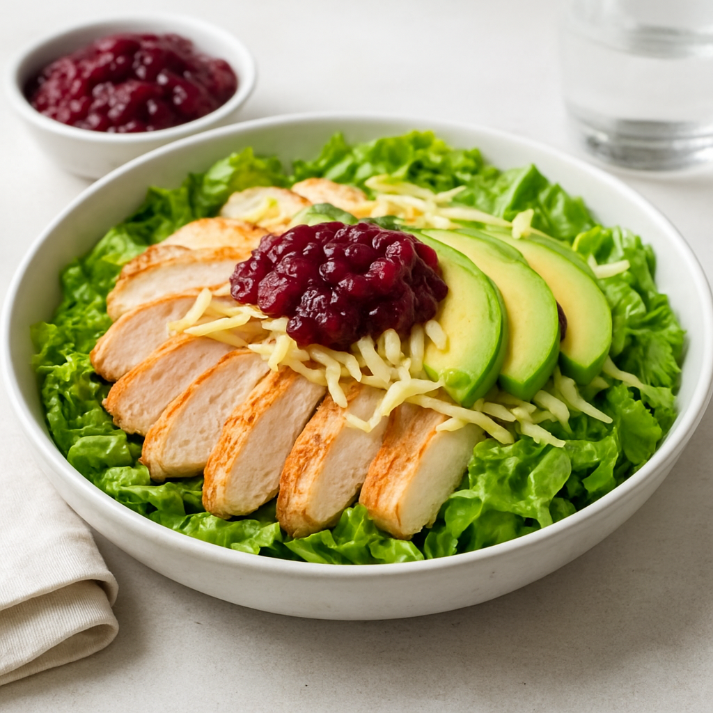 Cranberry Chicken Salad with Avocado