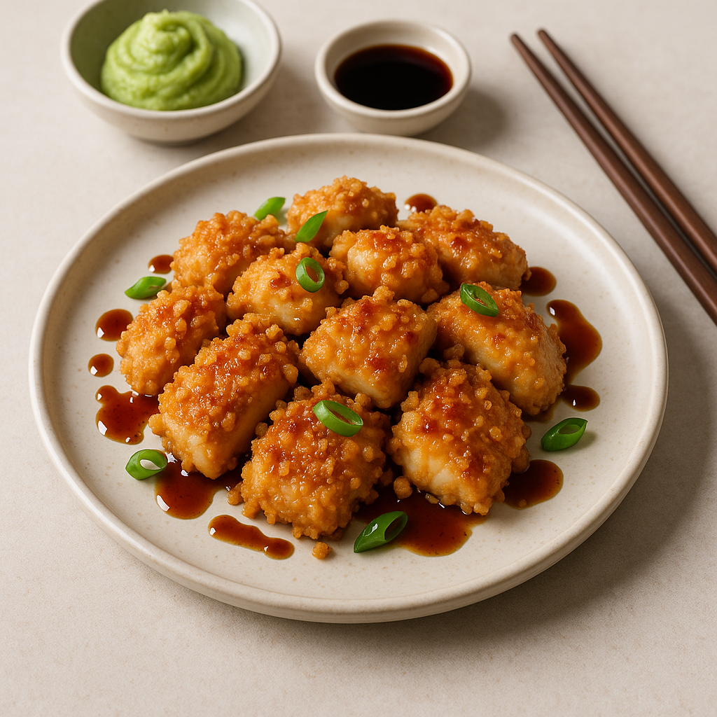 Crispy Shrimp Chip Wasabi Chicken