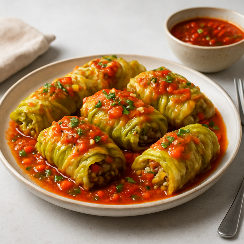 Global Harmony Veggie Stuffed Cabbage Rolls