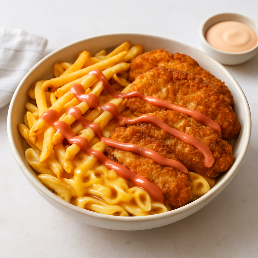 Crispy Chicken & Fries Fusion Bowl