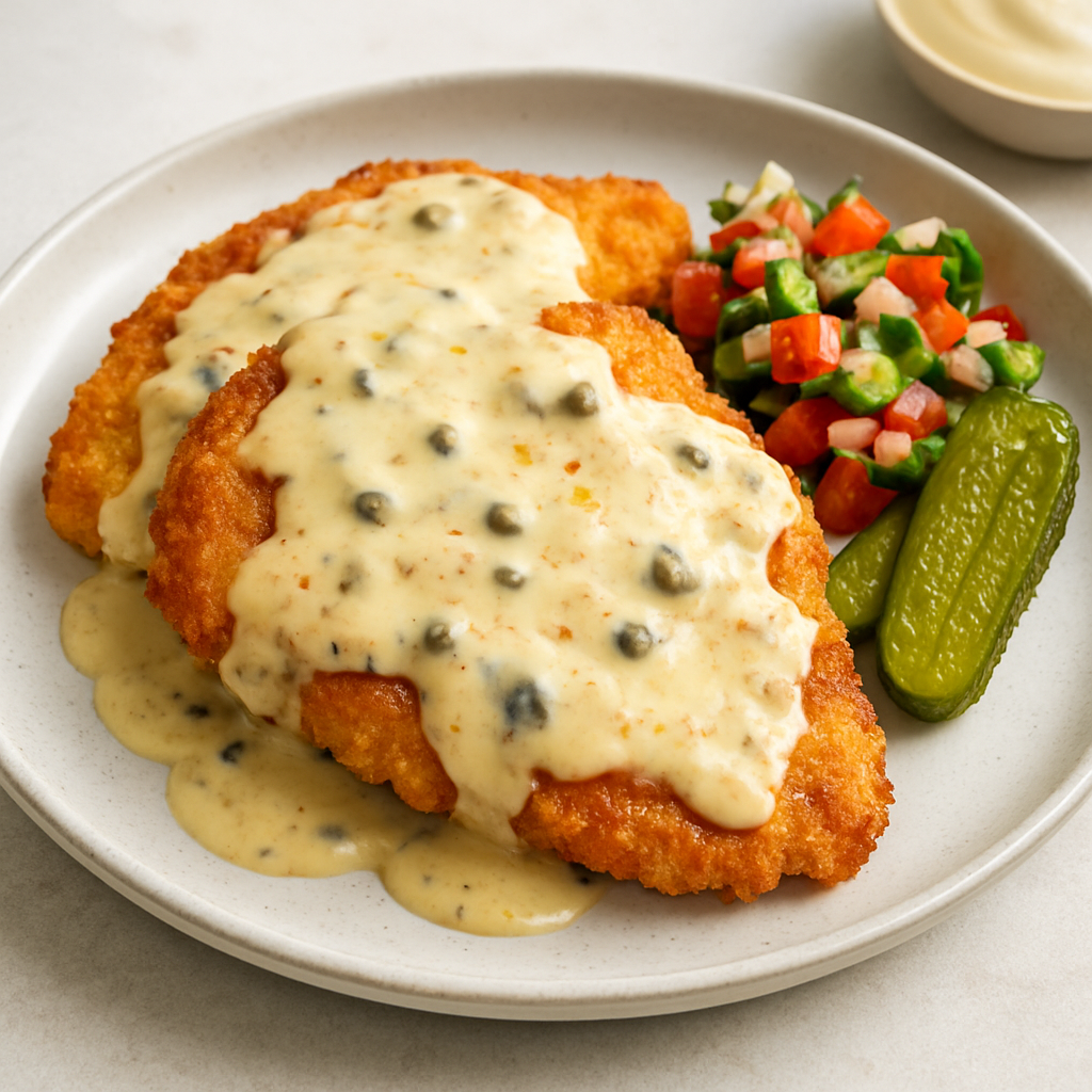 Italian Chicken Piccata with Creamy Mustard Sauce