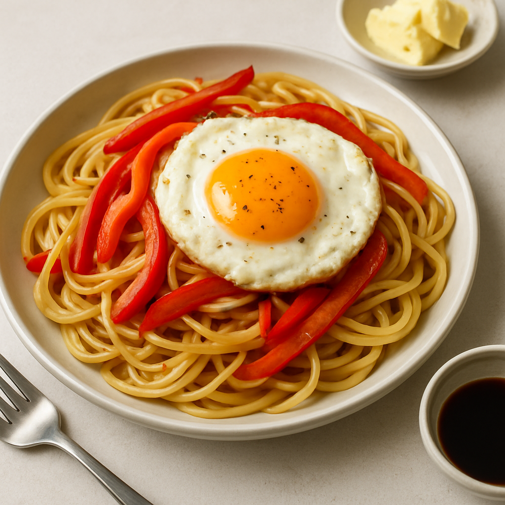 Thai-Style Pasta with Red Pepper and Egg