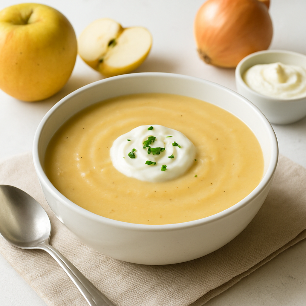 Creamy Mediterranean Apple & Onion Soup