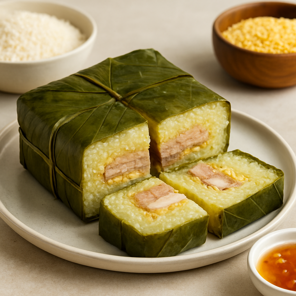 Bánh Chưng - Traditional Vietnamese Sticky Rice Cake