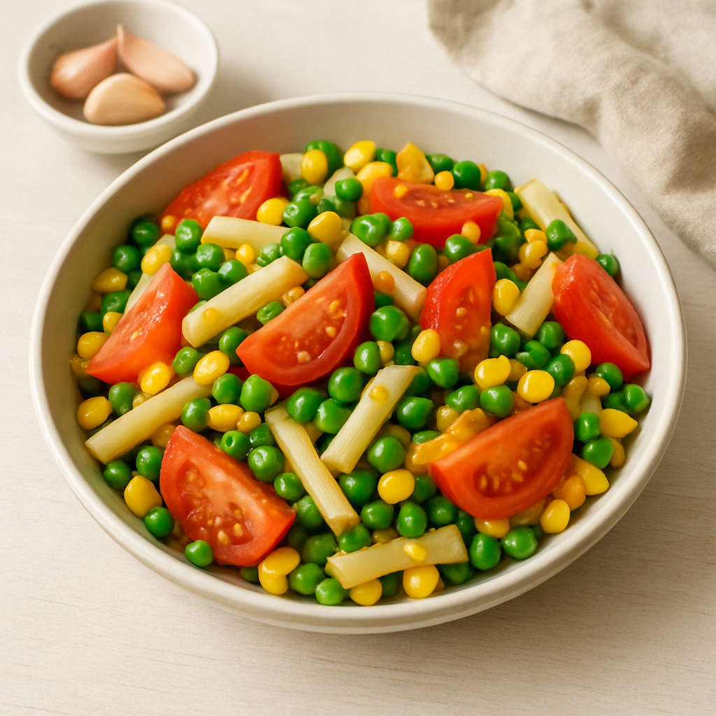 Vietnamese Stir-Fried Vegetables with Garlic and Tomato