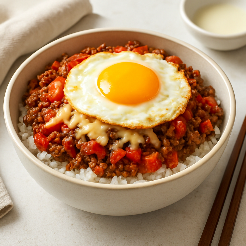 Simple Korean Beef and Egg Rice Bowl (Gyeran Bap)